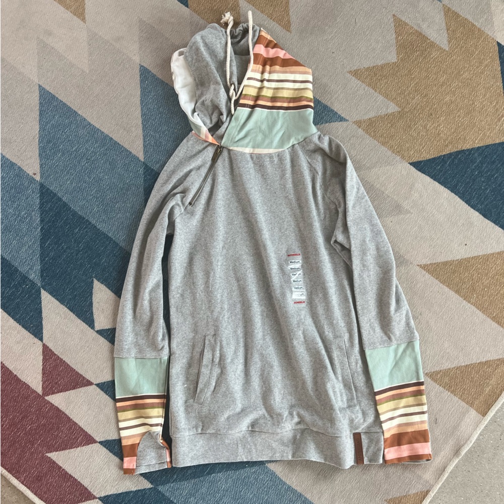 Ampersand Avenue Double Hoodie Sweatshirt Sz M